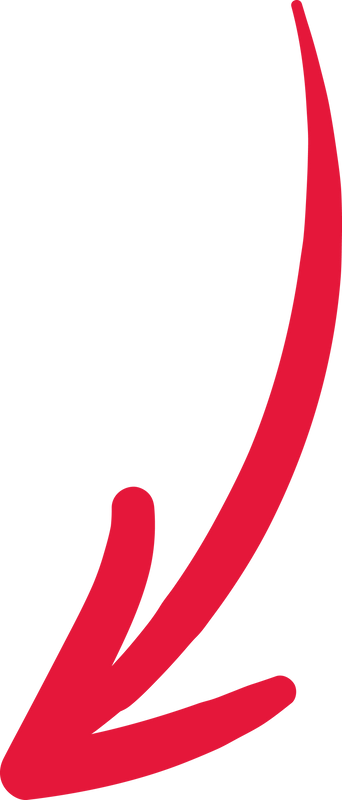 hand drawn red arrow mark.